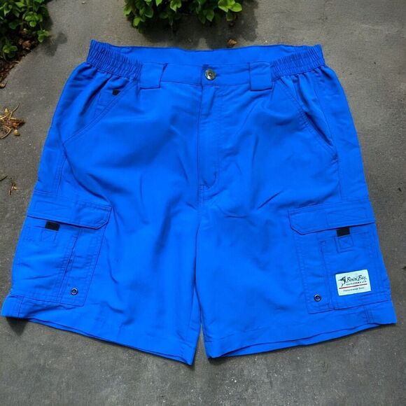 Bimini Bay Performance Nylon Royal Blue Fishing Outdoors Shorts Mens Size Medium - Picture 1 of 7